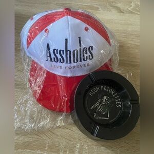 ALF HAT W/plastic ashtray